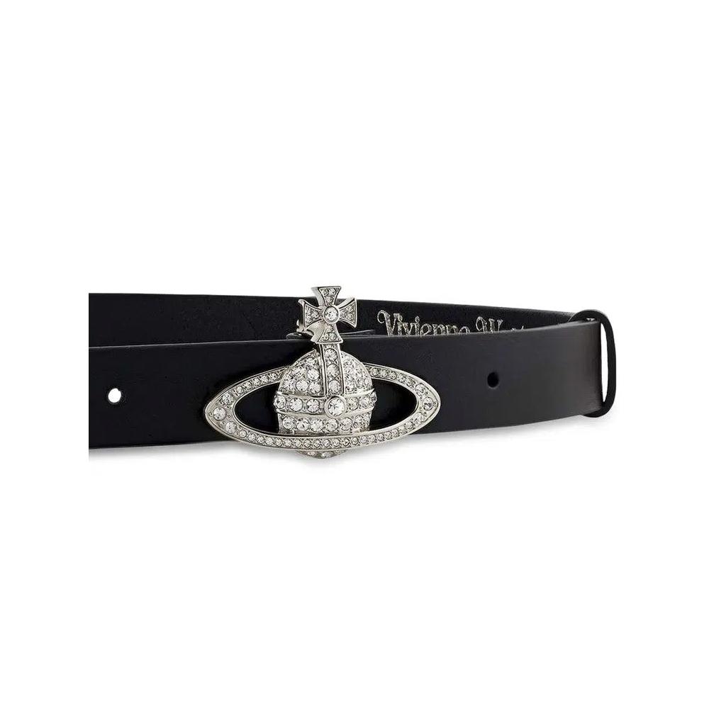 Ремни Vivienne Westwood Small Bas Relief Belt 'Crystal Black Leath' 2