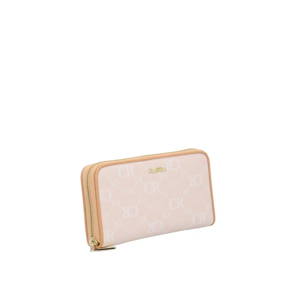 CR Monogram в кремовом цвете, кошелек-застежка - Бежевый 3