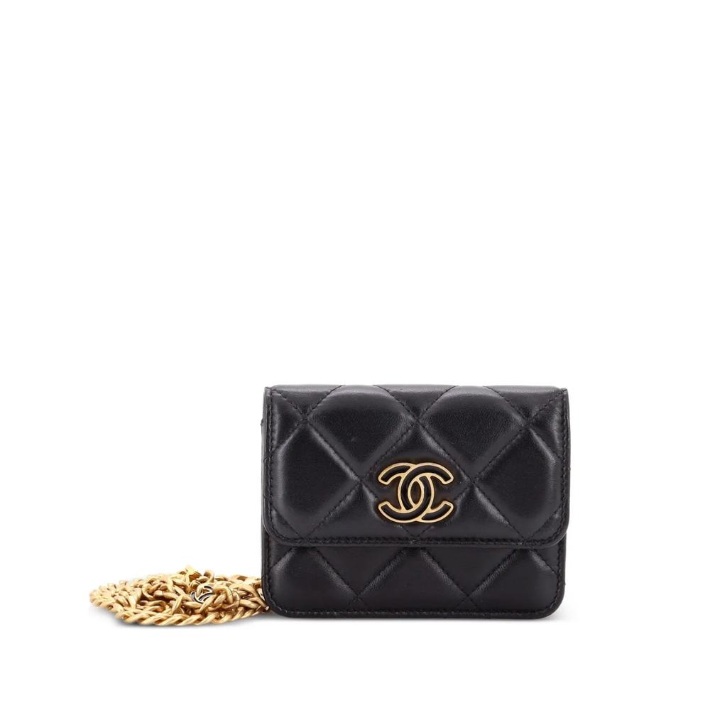 Стеганая поясная мини-сумка с логотипом Pending CC Flap Chain Quilted 1