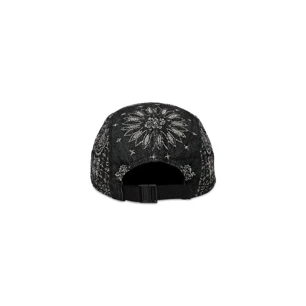 Кепки Supreme Bandana Jacquard Denim Camp Cap 'Black' 4