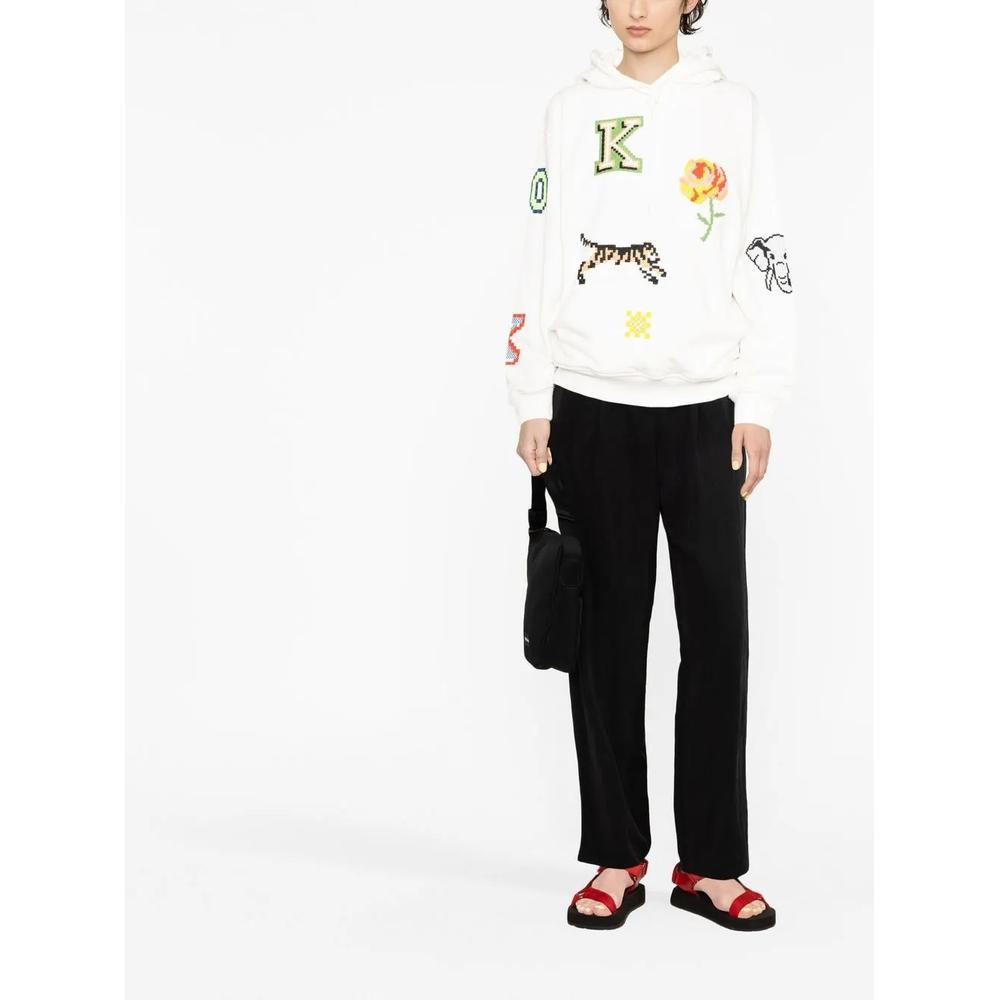 graphic print drawstring hoodie 2