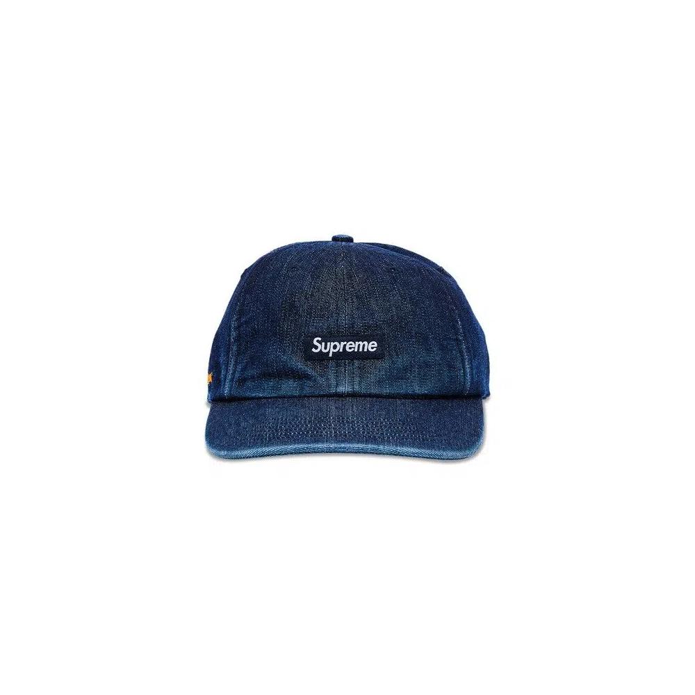 Кепки-снэпбэки Supreme Cordura Denim Small Box 6-Panel 'Blue' 1