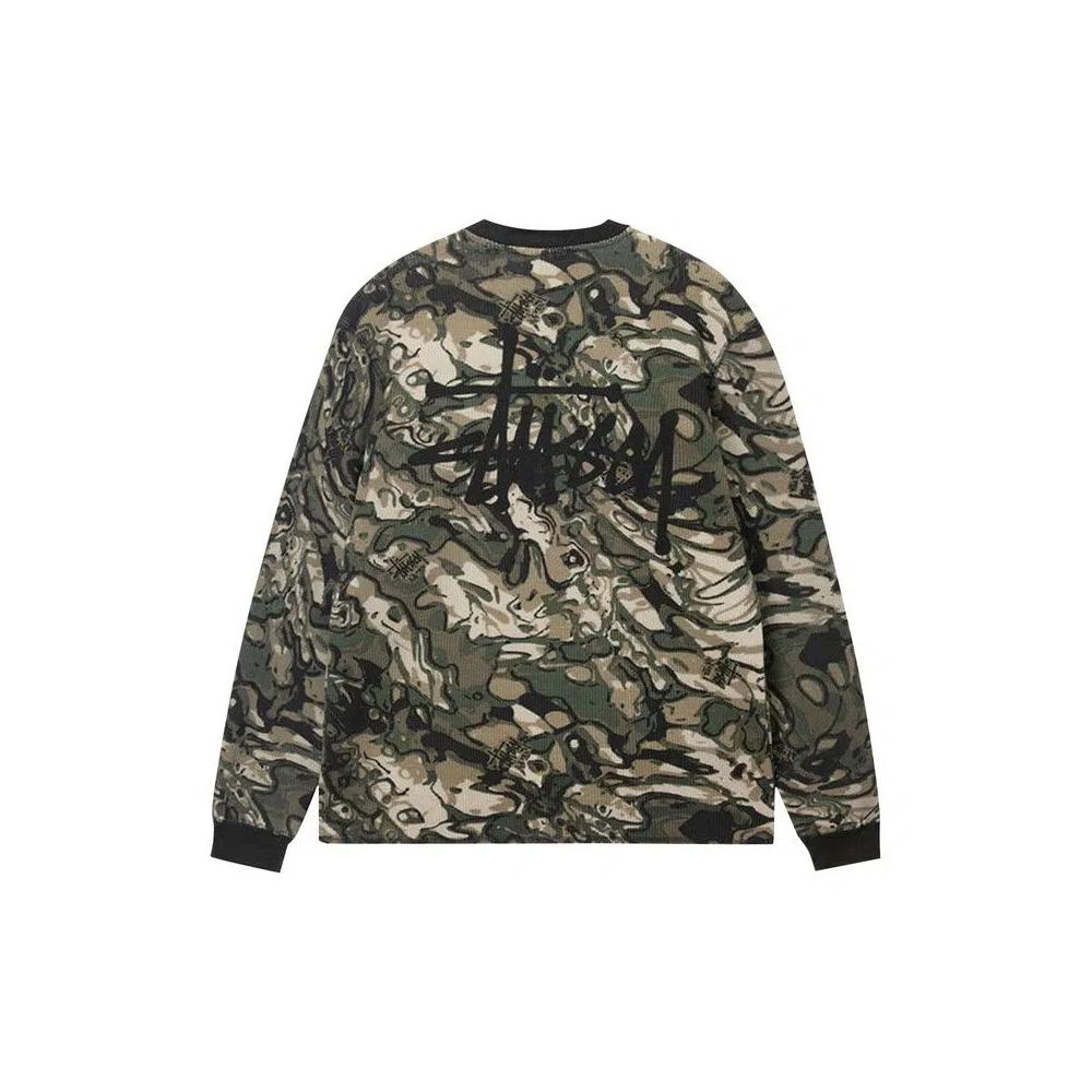 Футболки Stussy Basic Stock Long-Sleeve Thermal 'Veil Camo' 2