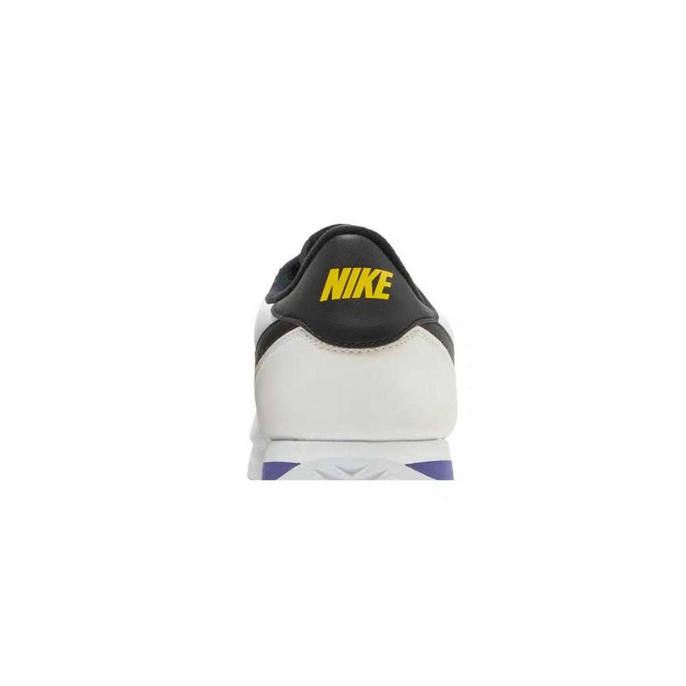 Кроссовки Nike Cortez Basic Leather «White Black Amarillo» 7