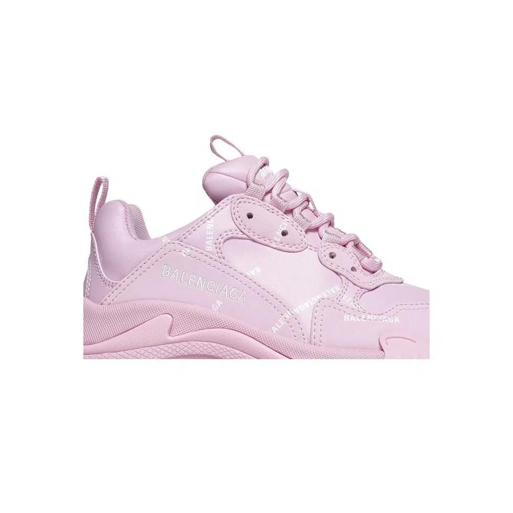 Кроссовки Balenciaga Wmns Triple S Sneaker «Allover Logo — Pink» 2