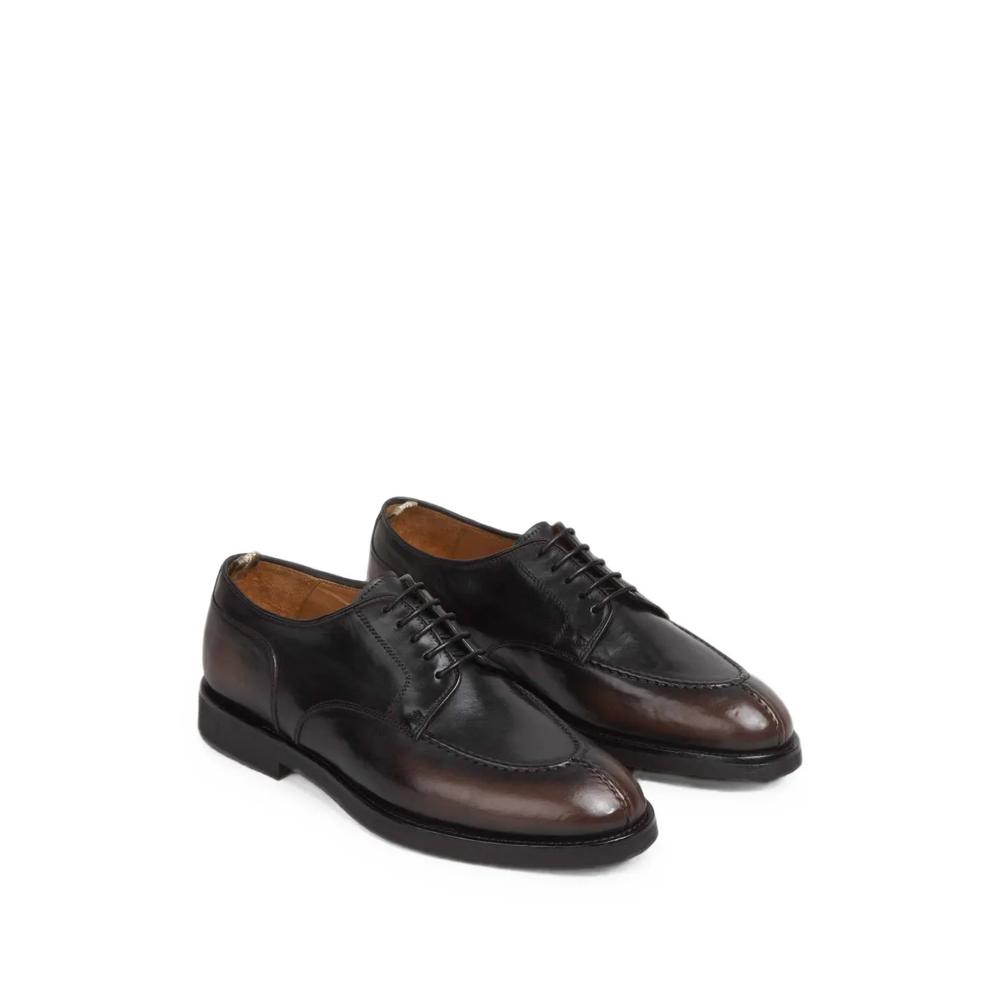 Bariton Flexi apron-toe burnished leather shoes 2