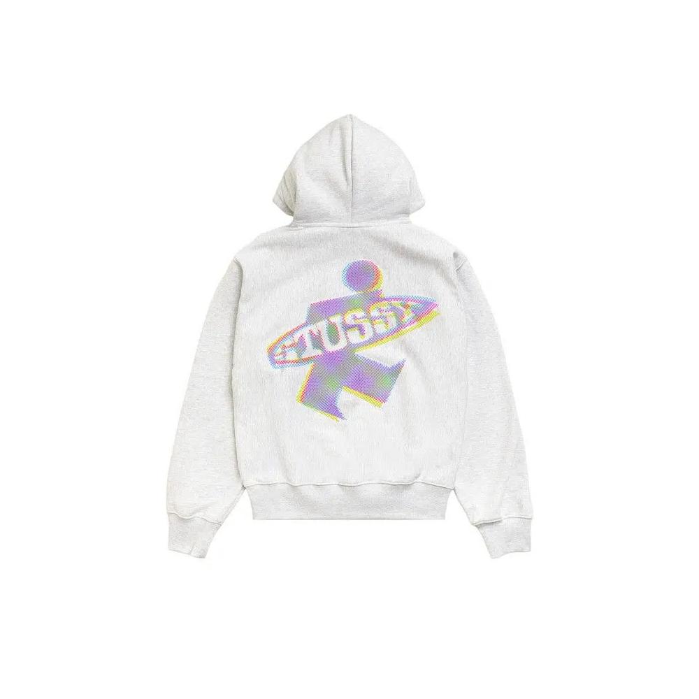 Толстовки на молнии Stussy Dot Surf Толстовка с капюшоном и принтом 'Ash Heather' 2