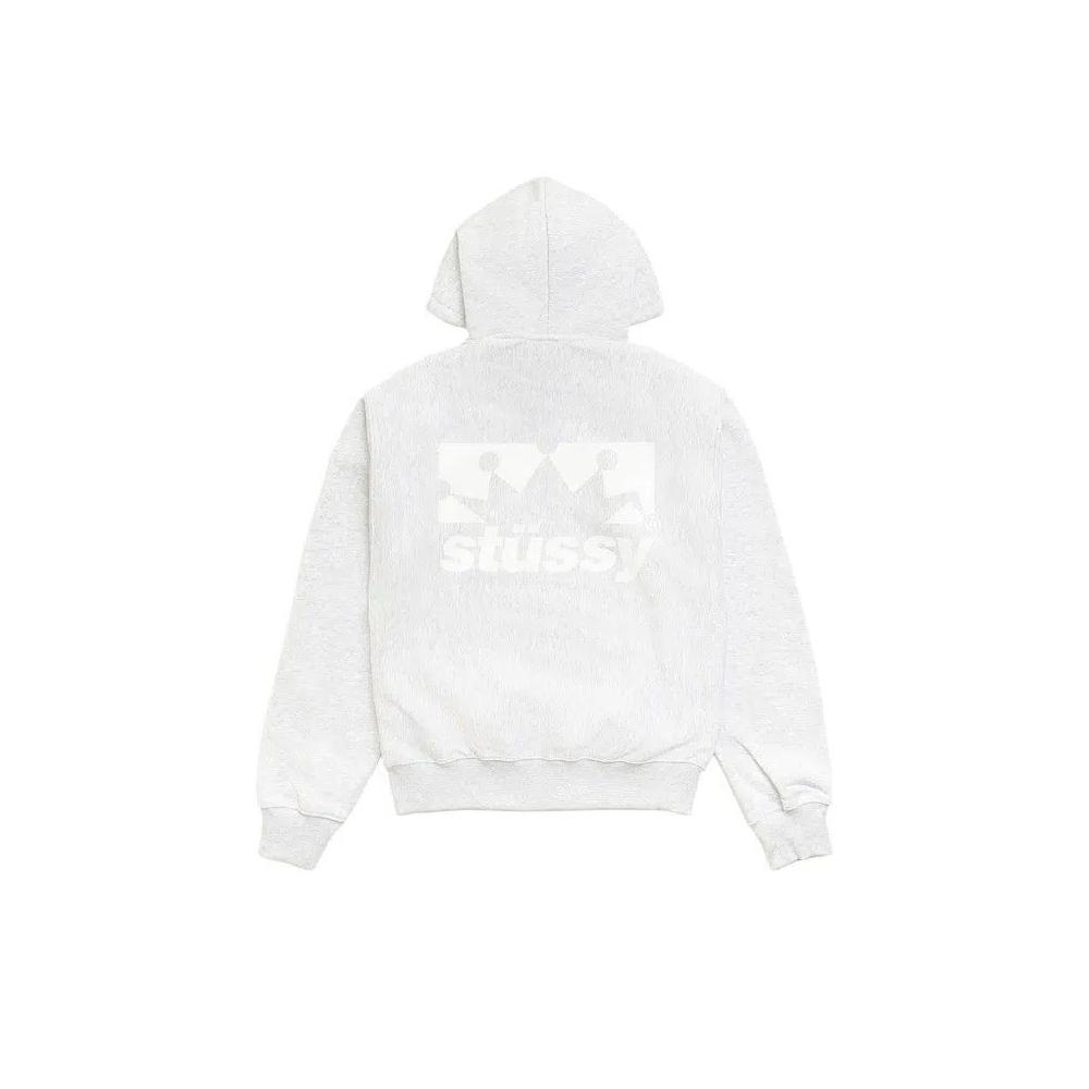 Молнии Stussy Box Crown Zip Hoodie 'Ash Heather' 2