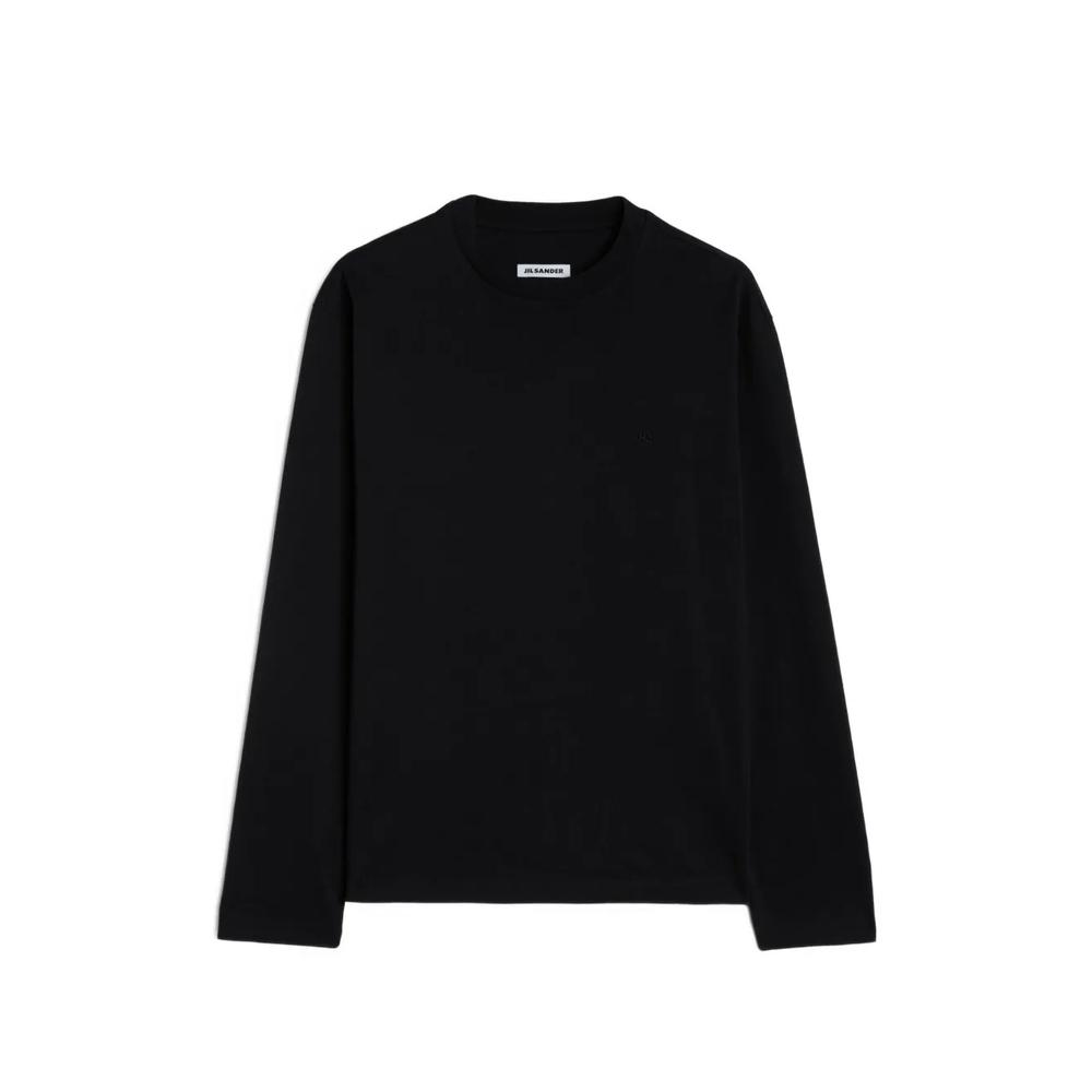 Комплект из трех футболок с длинными рукавами и вышитой монограммой Jil Sander 1