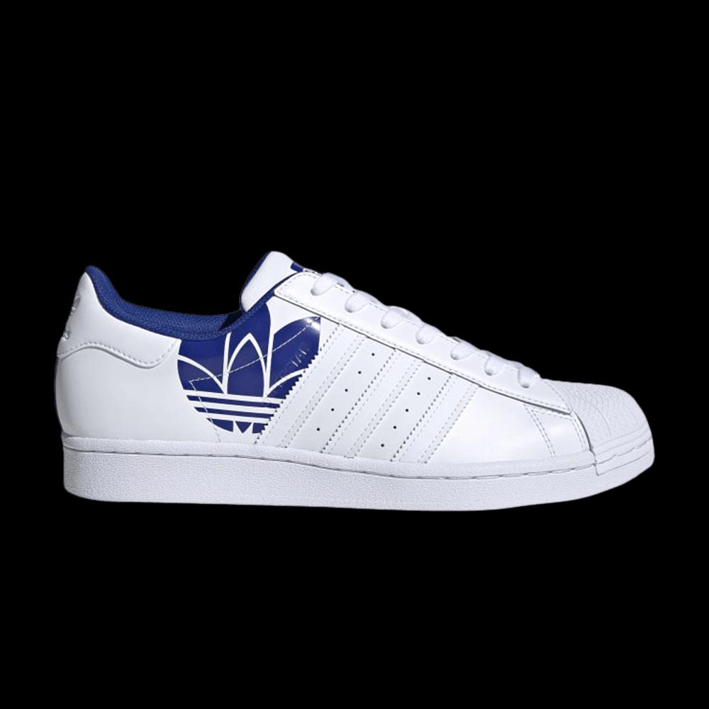 Кроссовки Adidas Superstar 'Trefoil Print - Royal Blue' 1
