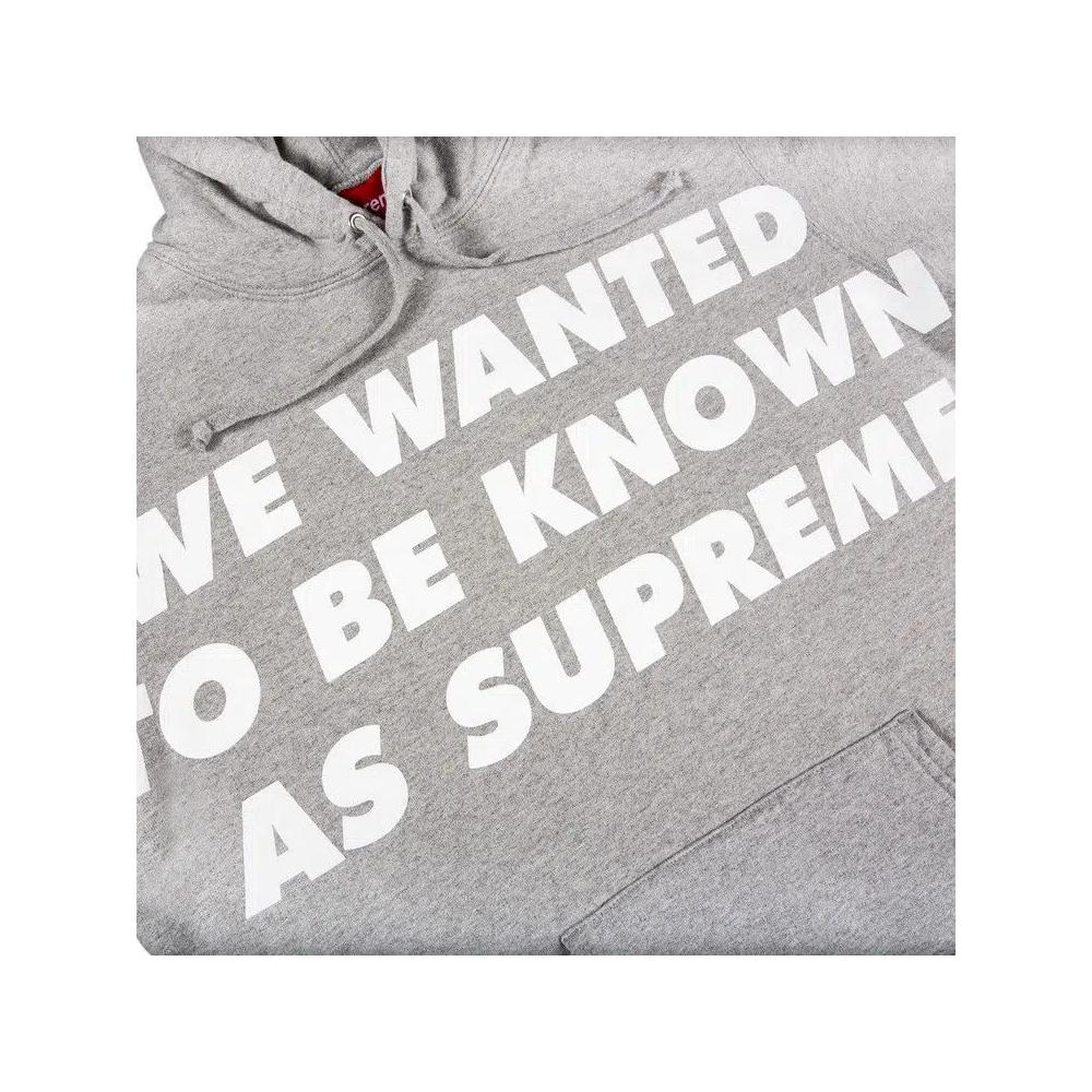Худи Supreme Known As Hooded Sweatshirt 'Heather Grey' 2