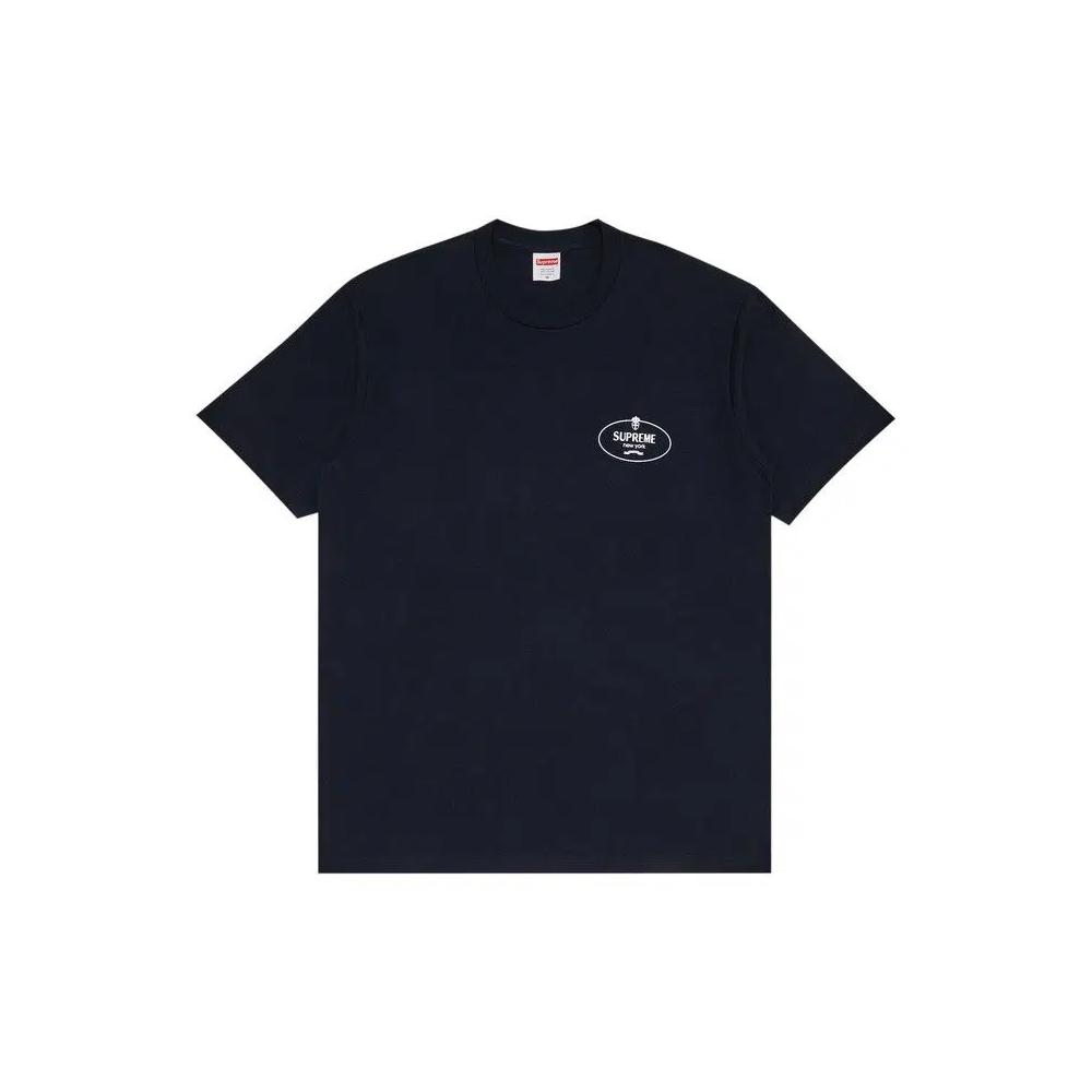 Футболка с коротким рукавом Supreme Crest Tee 'Navy' 1