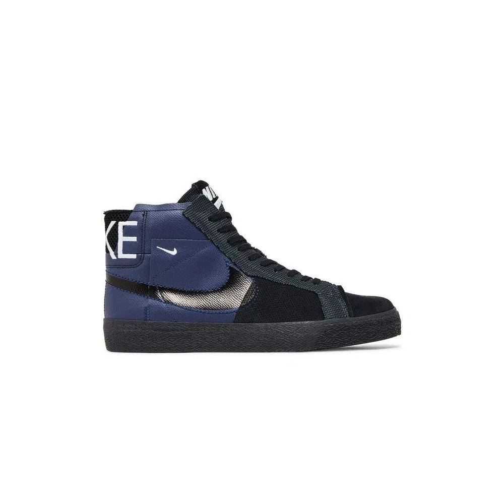 Кроссовки Nike Zoom Blazer Mid Premium SB 'Deconstructed - Midnight Navy Black' 1