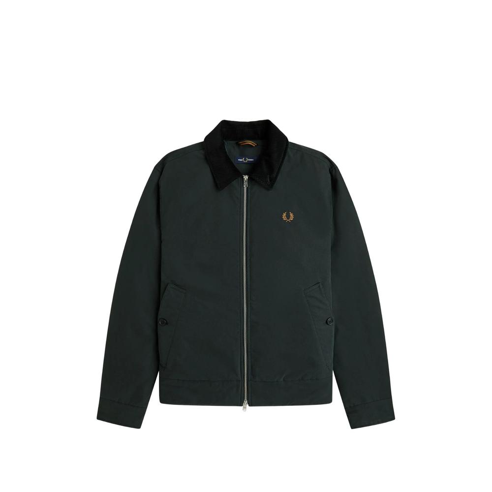 corduroy-collar logo-embroidered jacket 2