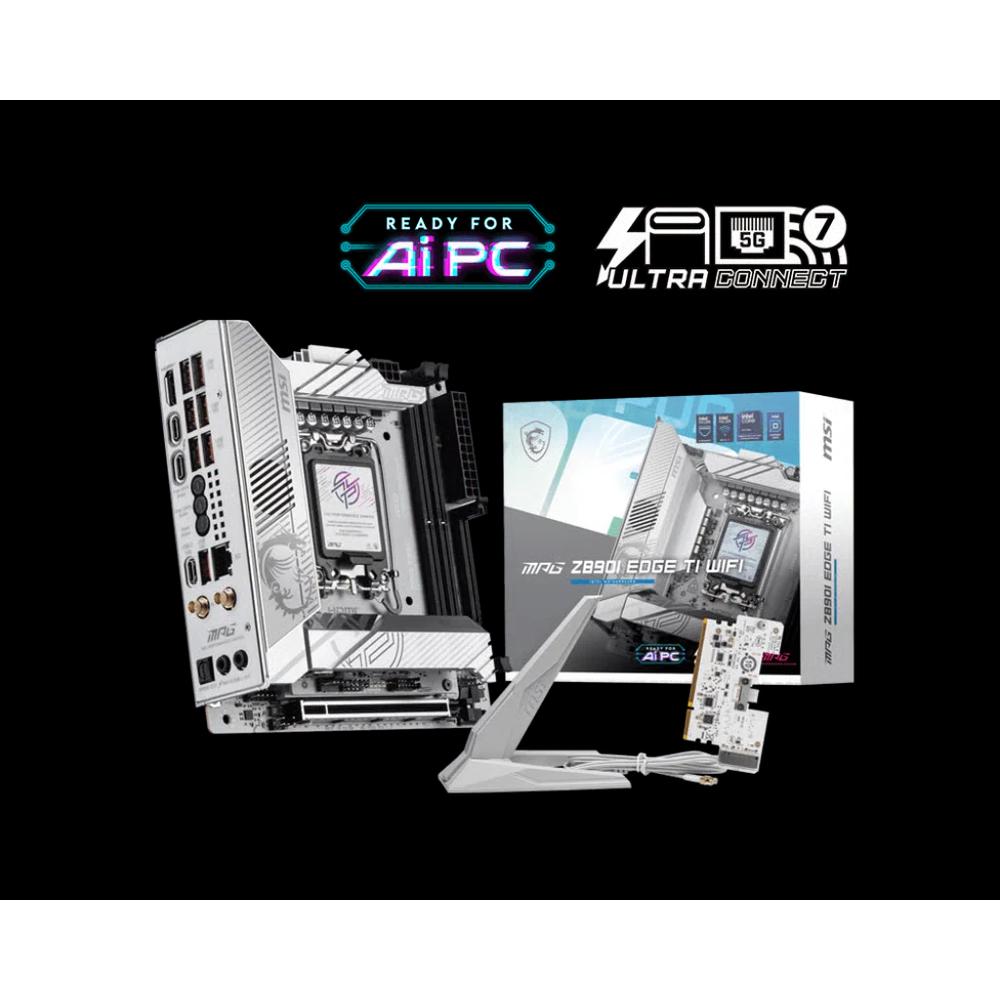 MSI MPG Z890I EDGE TI WIFI ITX белая материнская плата (DDR5) 1