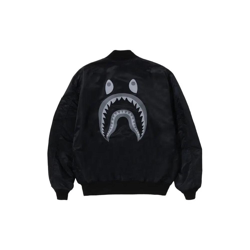 Верхняя одежда BAPE Shark Loose Fit MA-1 'Черный' 2