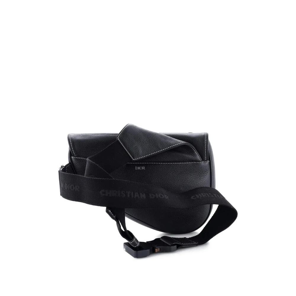 KAWS Saddle Leather with Applique crossbody bag 2