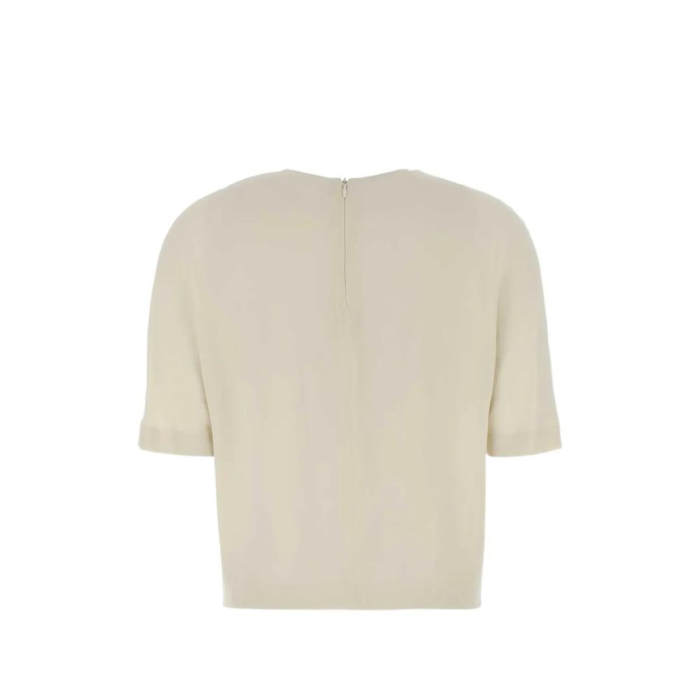 Georgette short-sleeve silk blouse 2