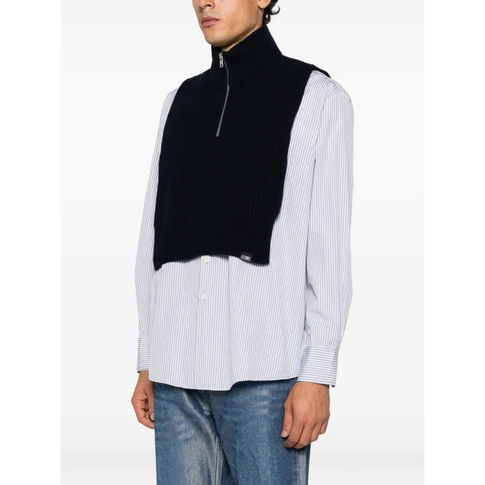 ribbed-knit half-zip sweater 3