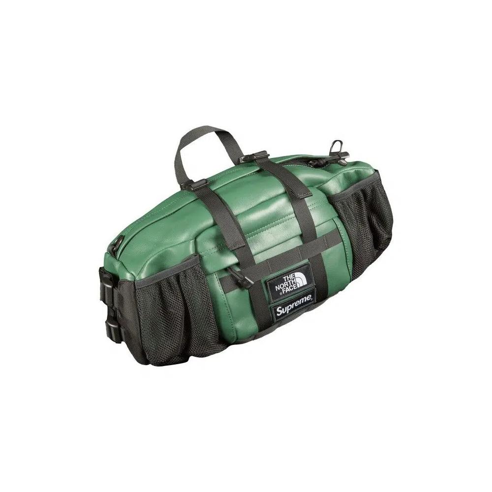 Поясные сумки Supreme x The North Face Leather Mountain Waist Bag 'Зелёный' 1