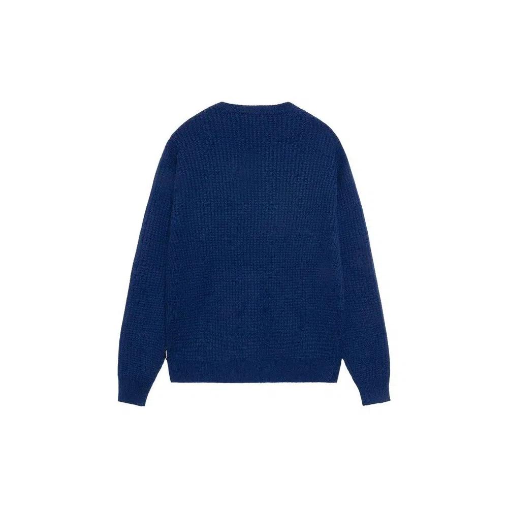 Топы Stussy Waffle Cashmere Crew 'Тёмно-синий' 2