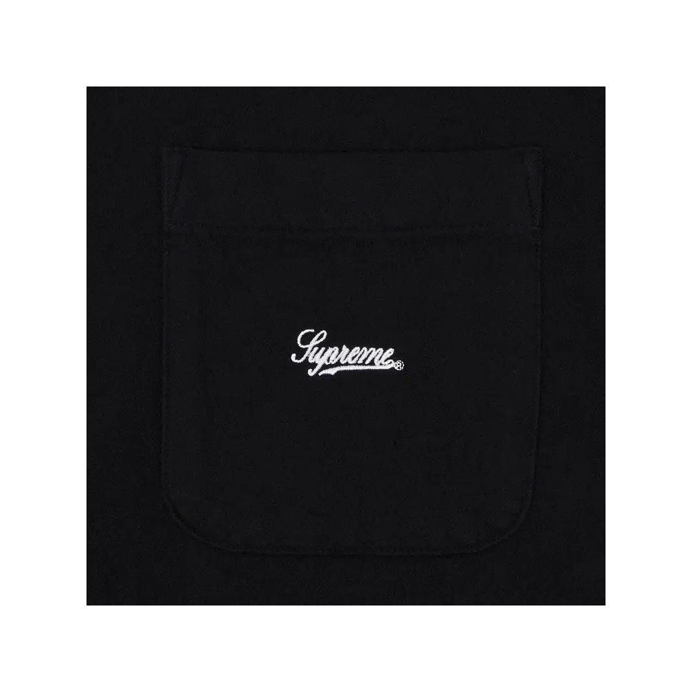 Фланелевая рубашка Supreme Flannel Shirt 'Black' 3