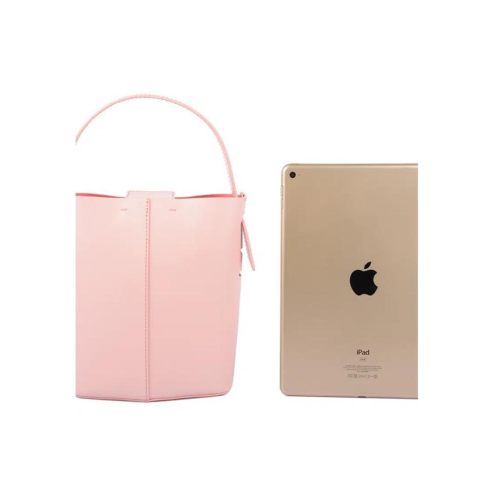 Terranova Felucca Mini Top Handle Bucket Bag в персиково-розовом цвете Sunset 5