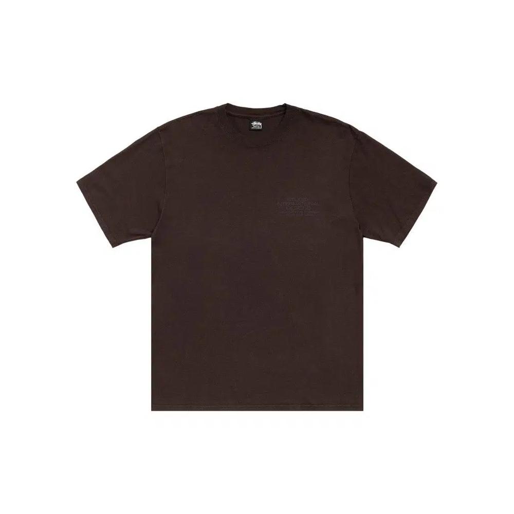 Футболки Stussy International Design Tee Pigment Dyed 'Brown' 1