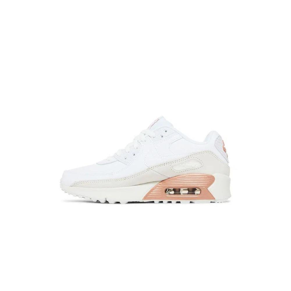Кроссовки Nike Air Max 90 Leather GS 'White Metallic Red Bronze' 3