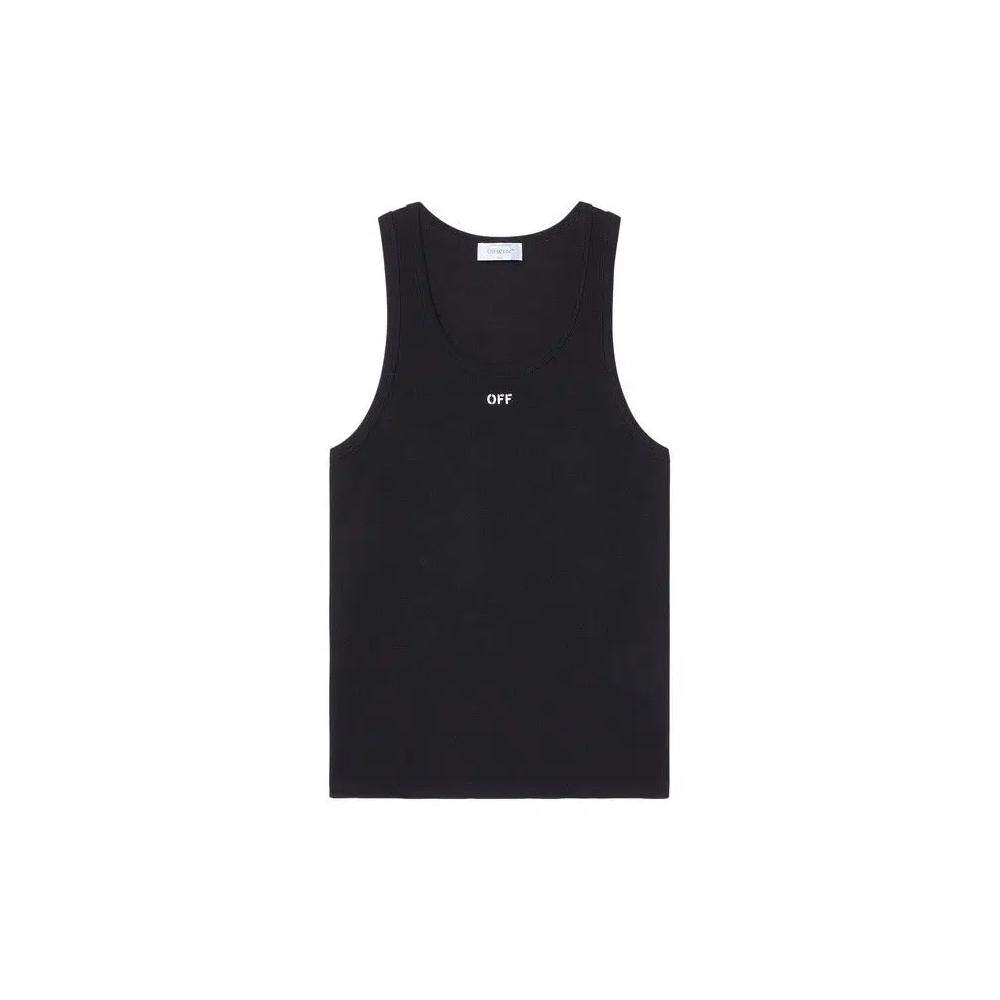 Топы Off-White Rib Tanktop 'Black' 1
