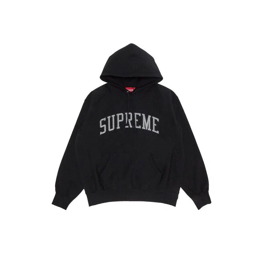 Худи Supreme Glitter Arc Hooded Sweatshirt 'Black' 1