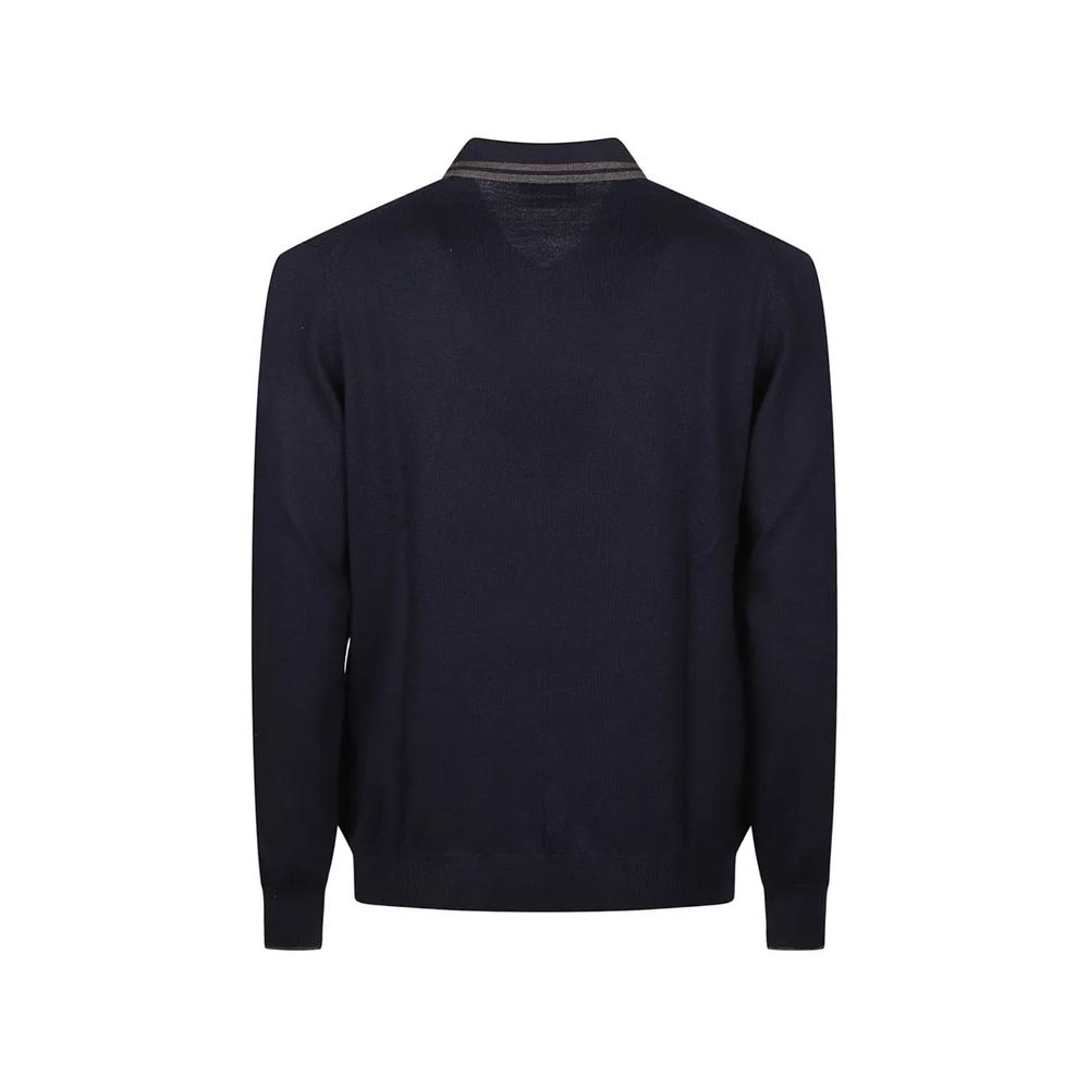 stripe-trim quarter-zip polo shirt 2