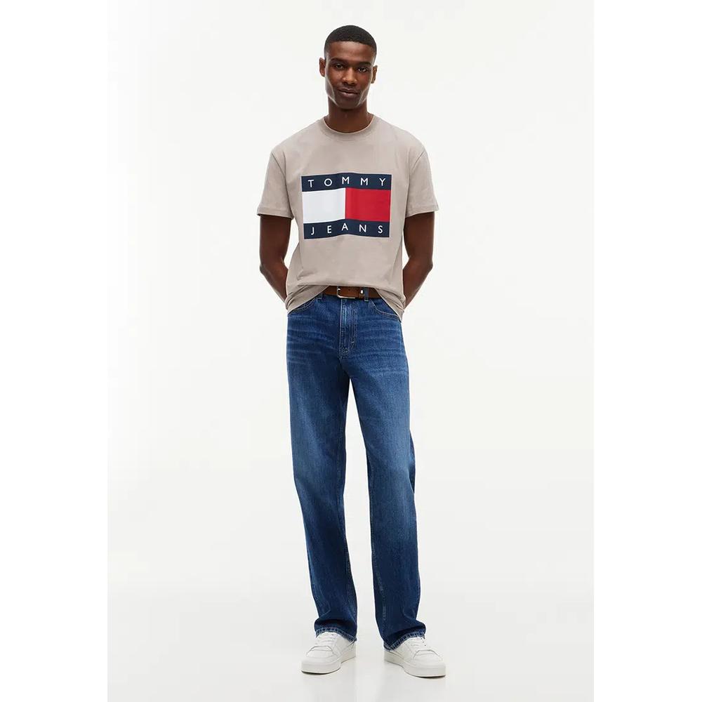 Футболка с круглым вырезом и нашивкой-флагом - Tommy Jeans 4