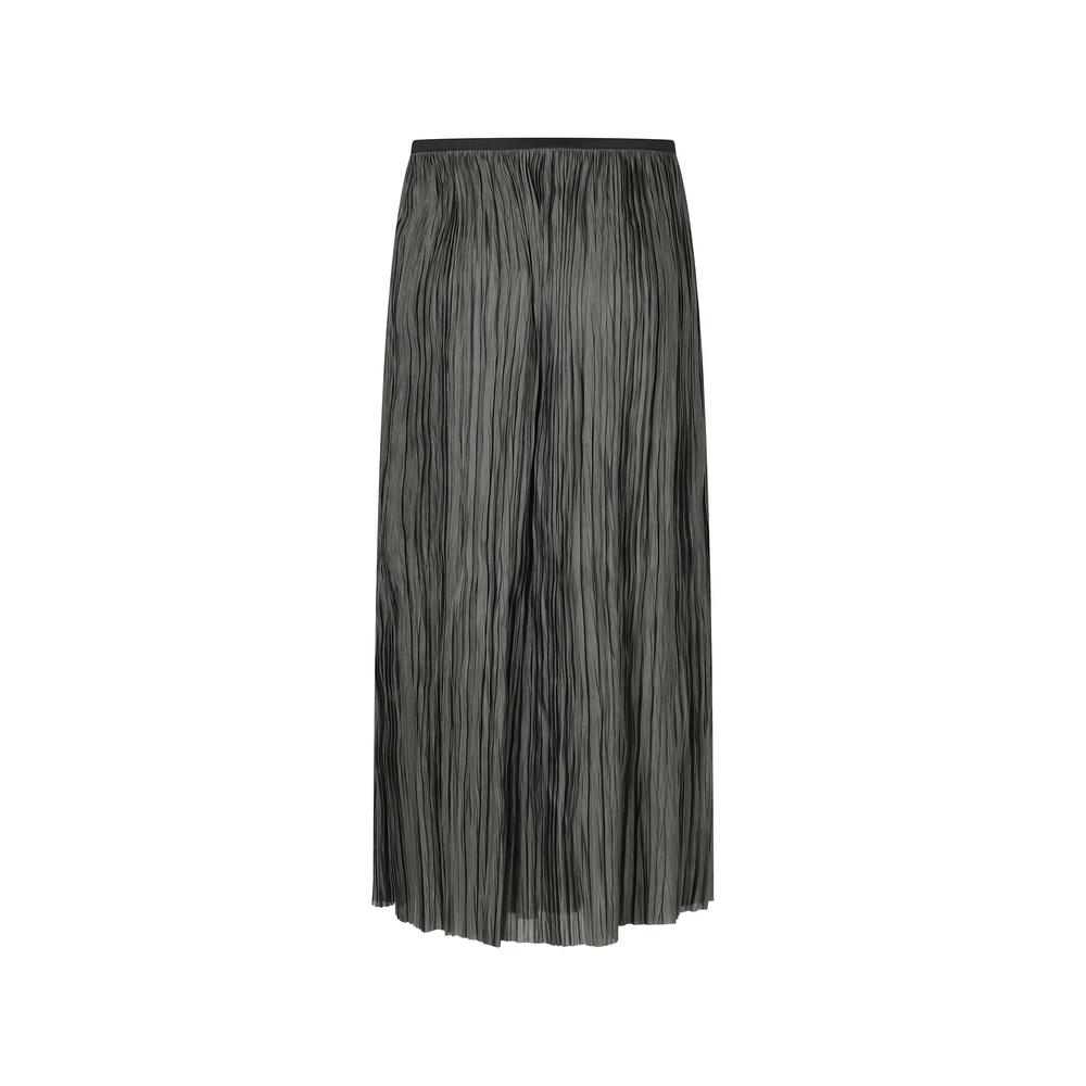 midi Pleated crinkled skirt 2