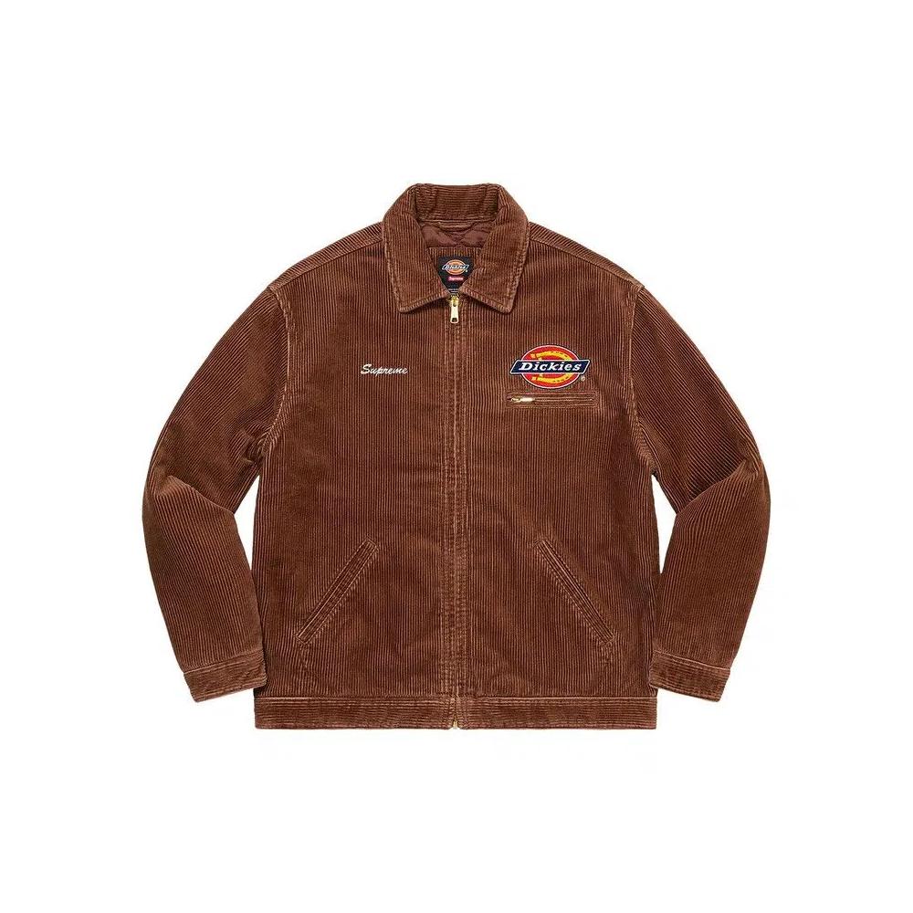 Куртки Supreme x Dickies Corduroy Work Jacket «Brown» 1