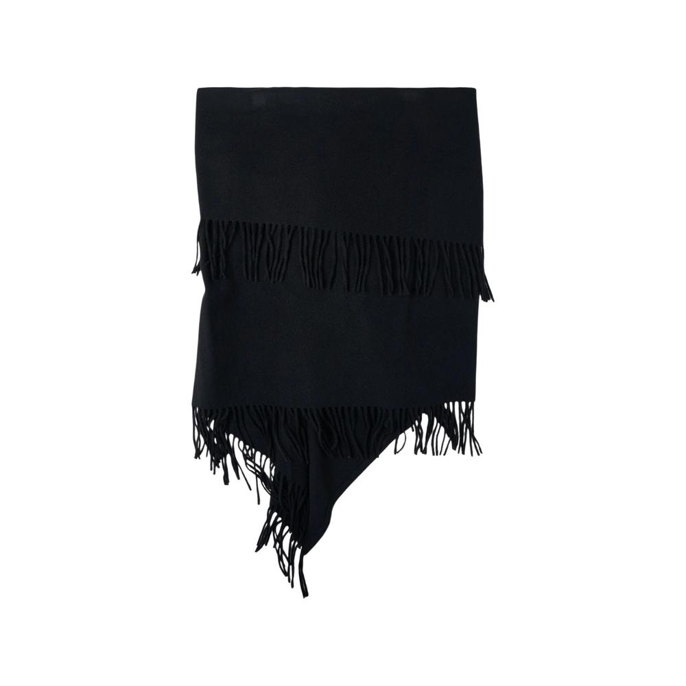 fringe-trim asymmetric scarf 2