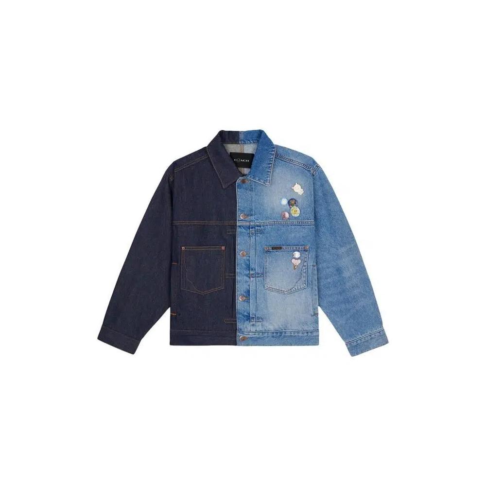 Джинсовые куртки Brain Dead x Coach Split Denim Jacket 'Blue Multicolor' 1
