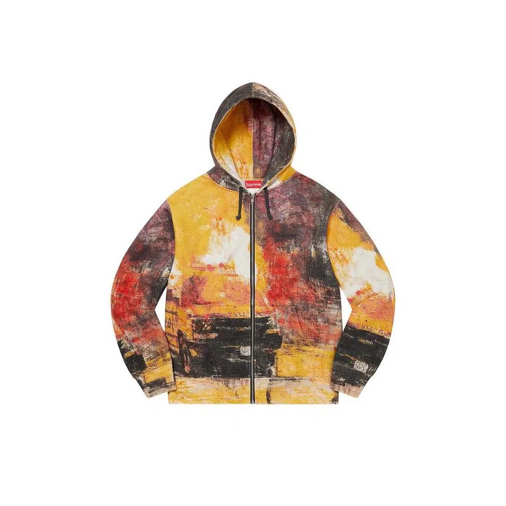 Толстовки на молнии Supreme Fire Zip Up Hooded Sweatshirt 'Multicolor' 1
