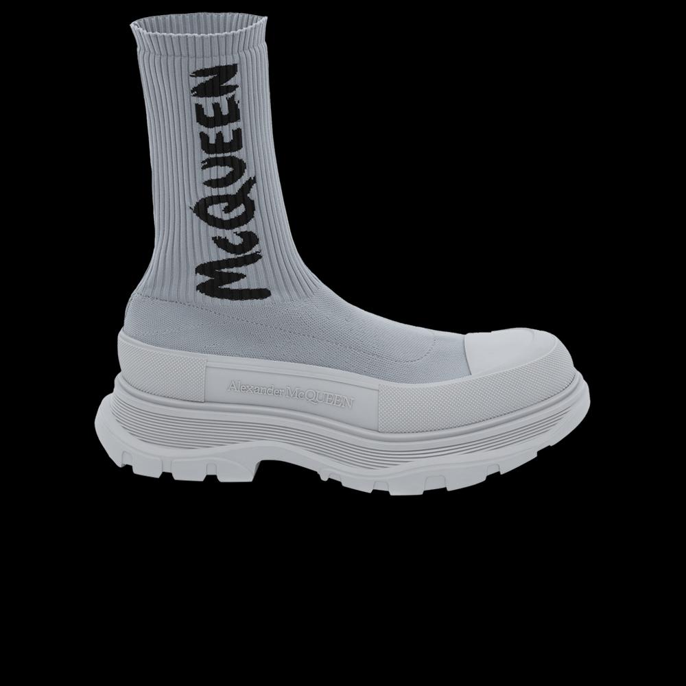 Ботинки Alexander McQueen Tread Slick Boot 'Graffiti - Grey' 1