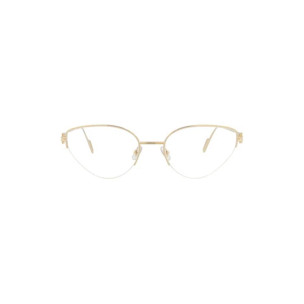 Очки Cartier Cat Eye-Frame Metal Optical Frames 'Золотой/Прозрачный' 1