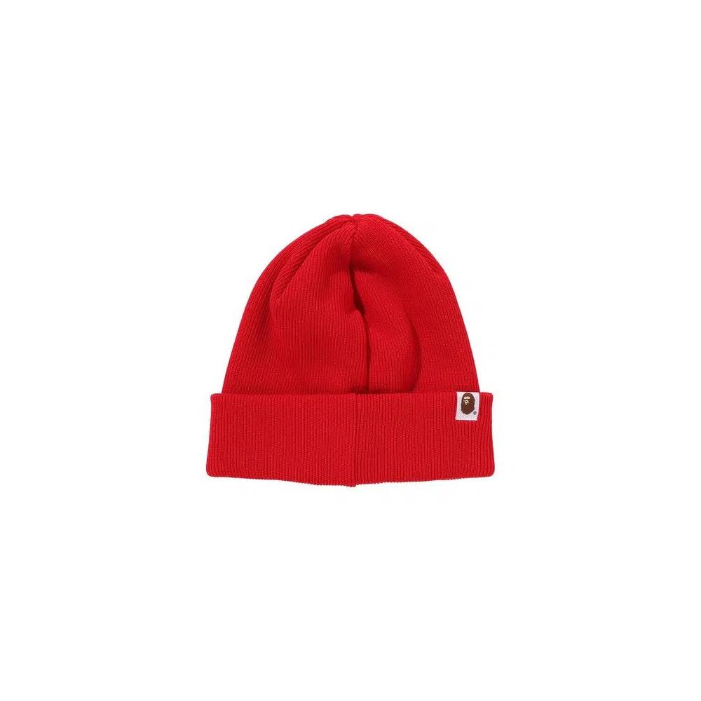Бини BAPE Logo Knit Cap 'Red' 2