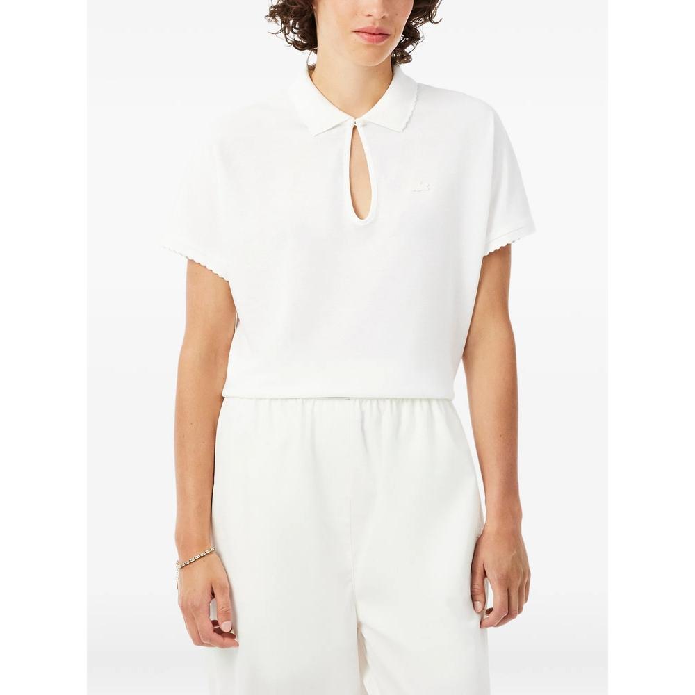 cut-out scalloped polo shirt 2