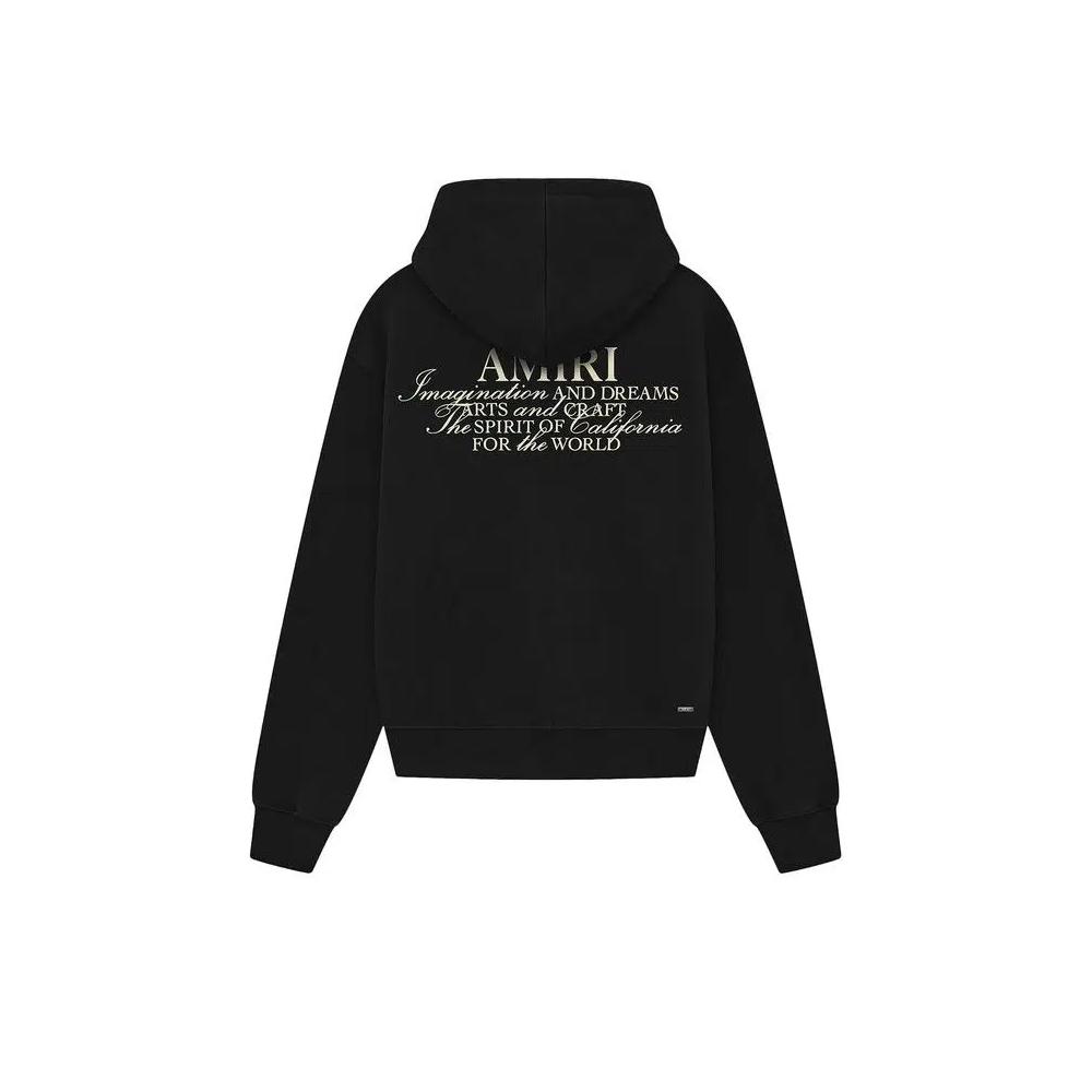 Топы Amiri Spirit Zip Худи 'Черный' 2