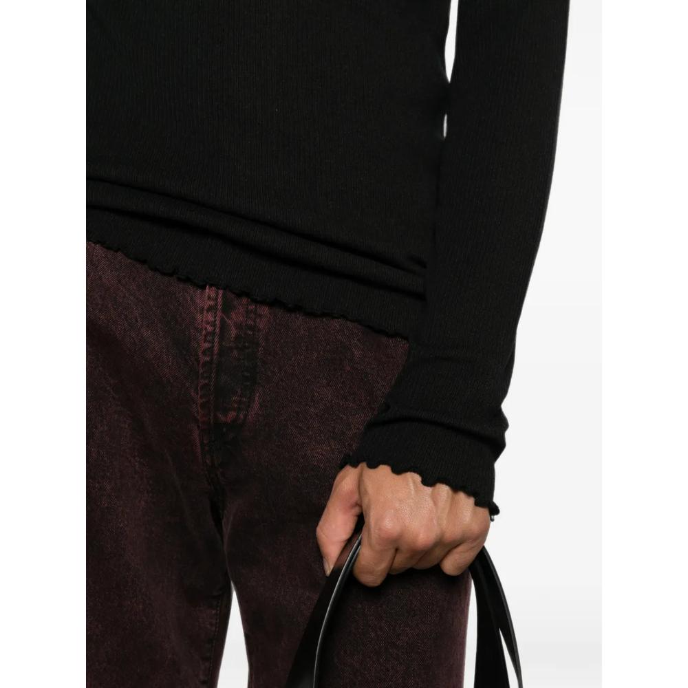 raw-edge ribbed T-shirt 5