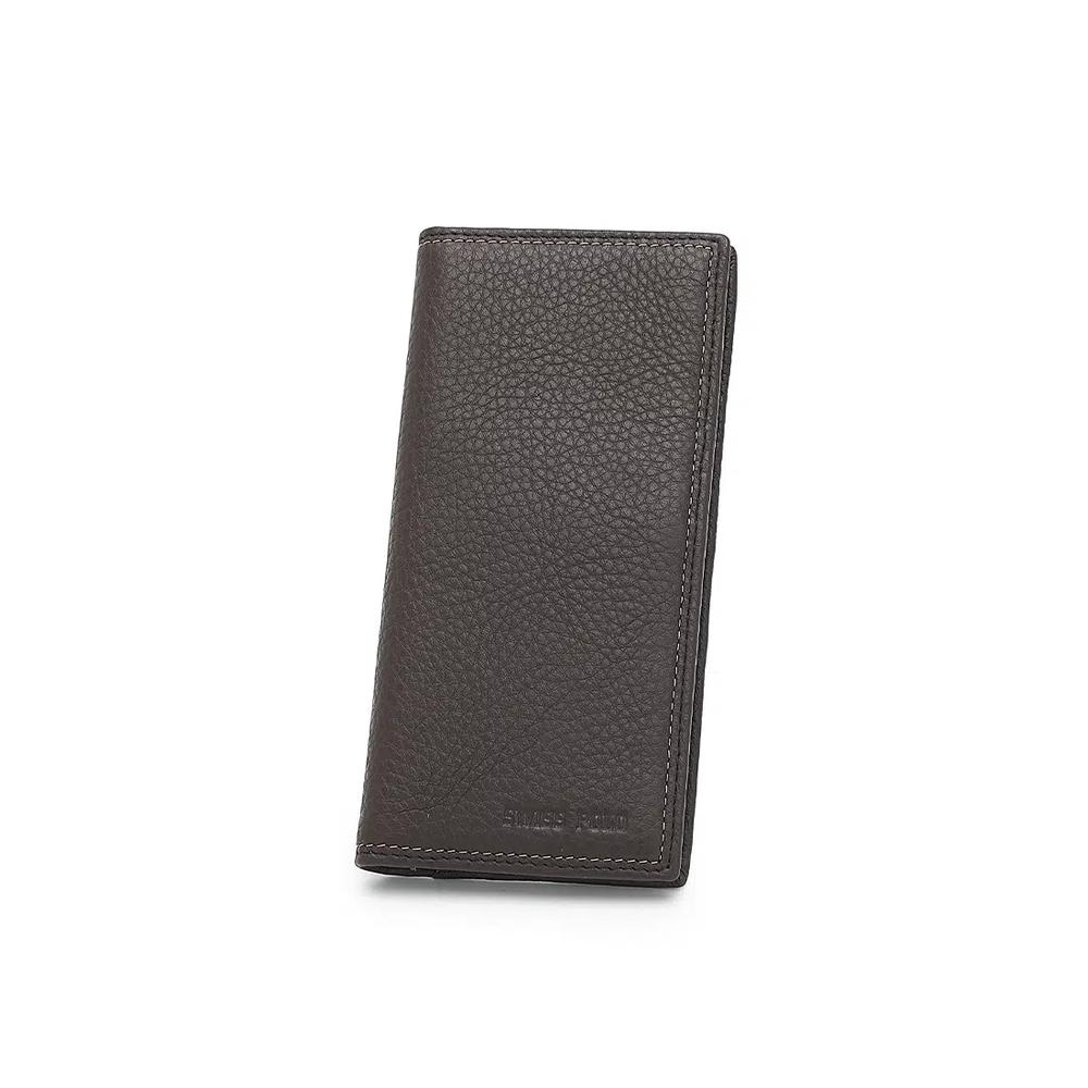 Длинный бумажник из натуральной кожи с RFID-защитой - черный 2