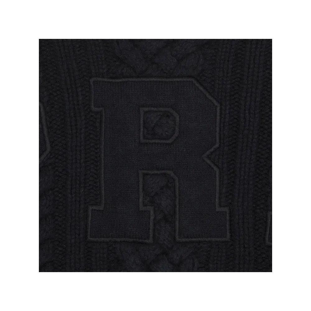Свитер Supreme Appliqué Cable Knit Sweater 'Black' 3