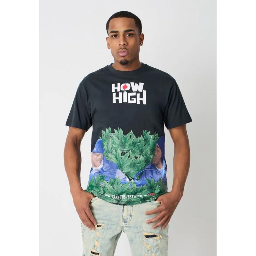 NYC Streetwear - How High Футболка с коротким рукавом - Черный 1