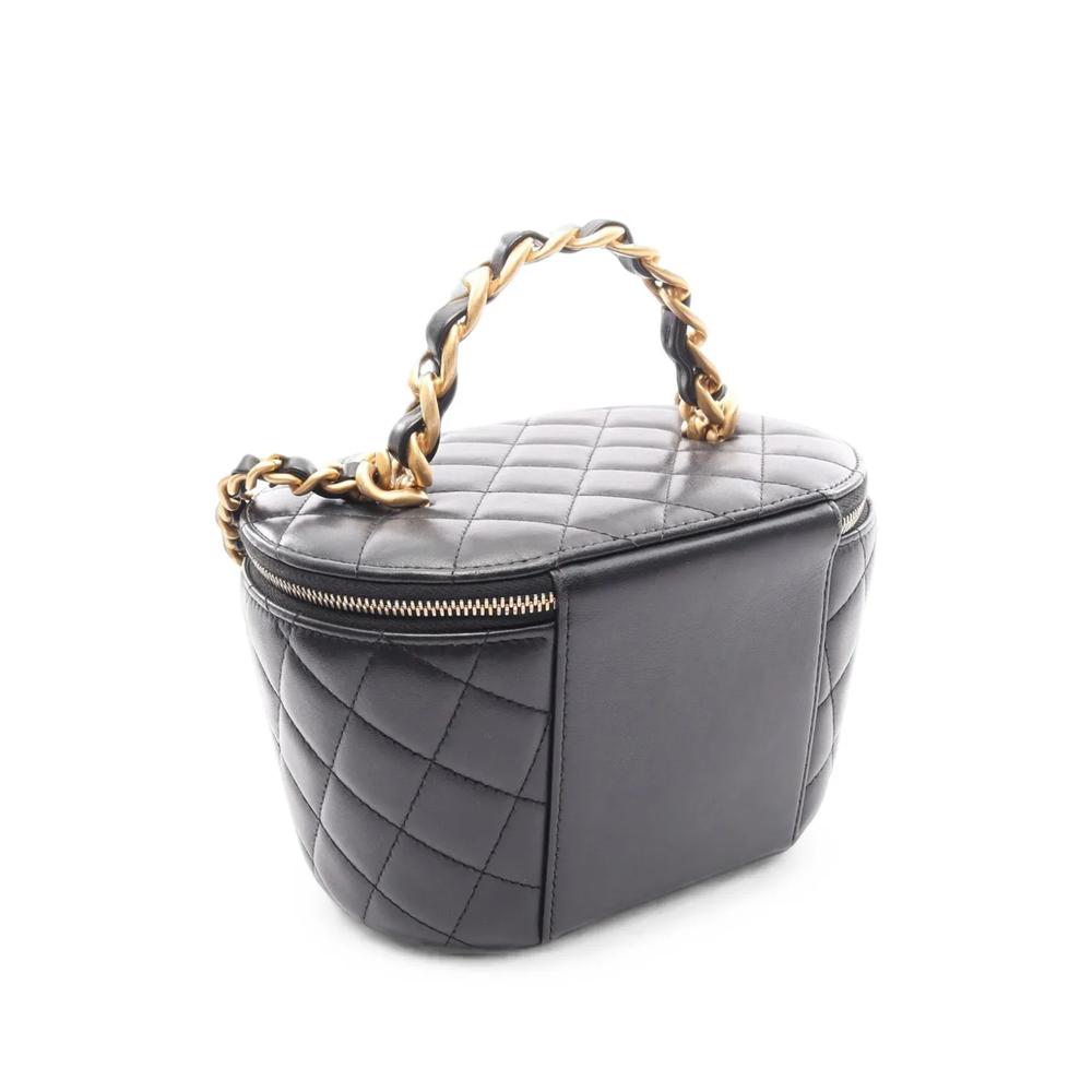 Сумка-сэтчел Quilted Lambskin Top Handle Vanity Case with Chain (2021-2026 годы) 2