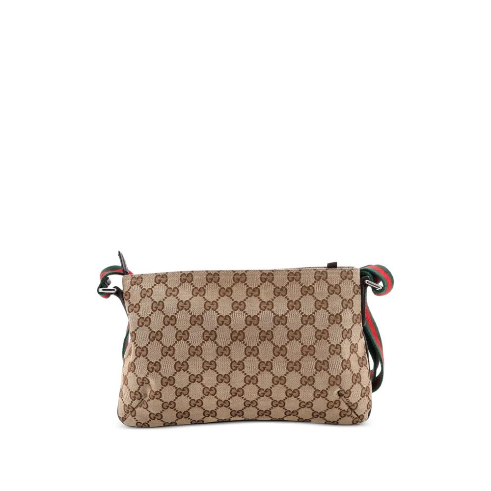 Маленькая сумка через плечо Web Strap Flap Messenger Bag GG 2