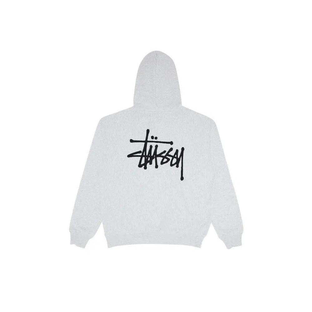 Худи Stussy Basic Hoodie 'Пепельный хизер' 2